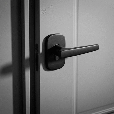 Gros plan sur une serrure de porte, avec des clés insérées, symbolisant la sécurité et les services de serrurerie