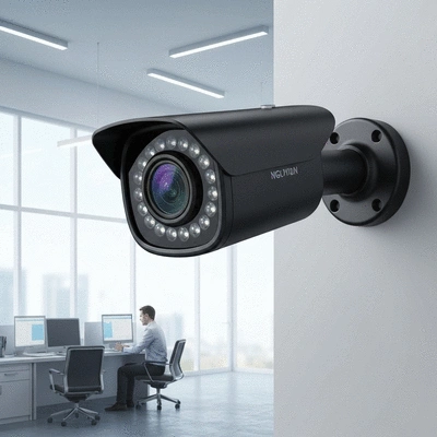 Various security devices for offices like smart locks and alarm systems
